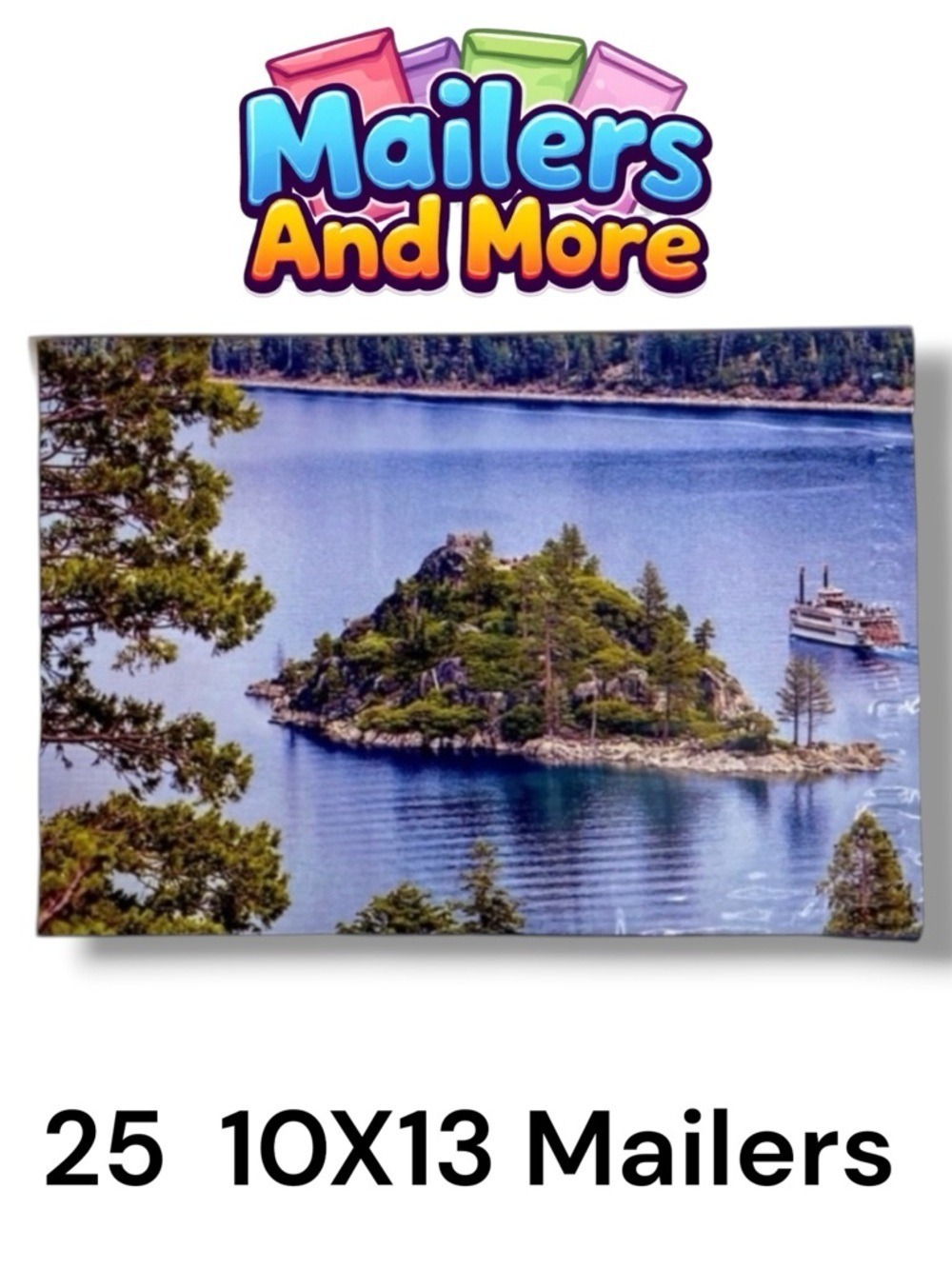 25 10X13 Poly Mailers Lake Tahoe California PRICE IS FIRM - Picture 1 of 9